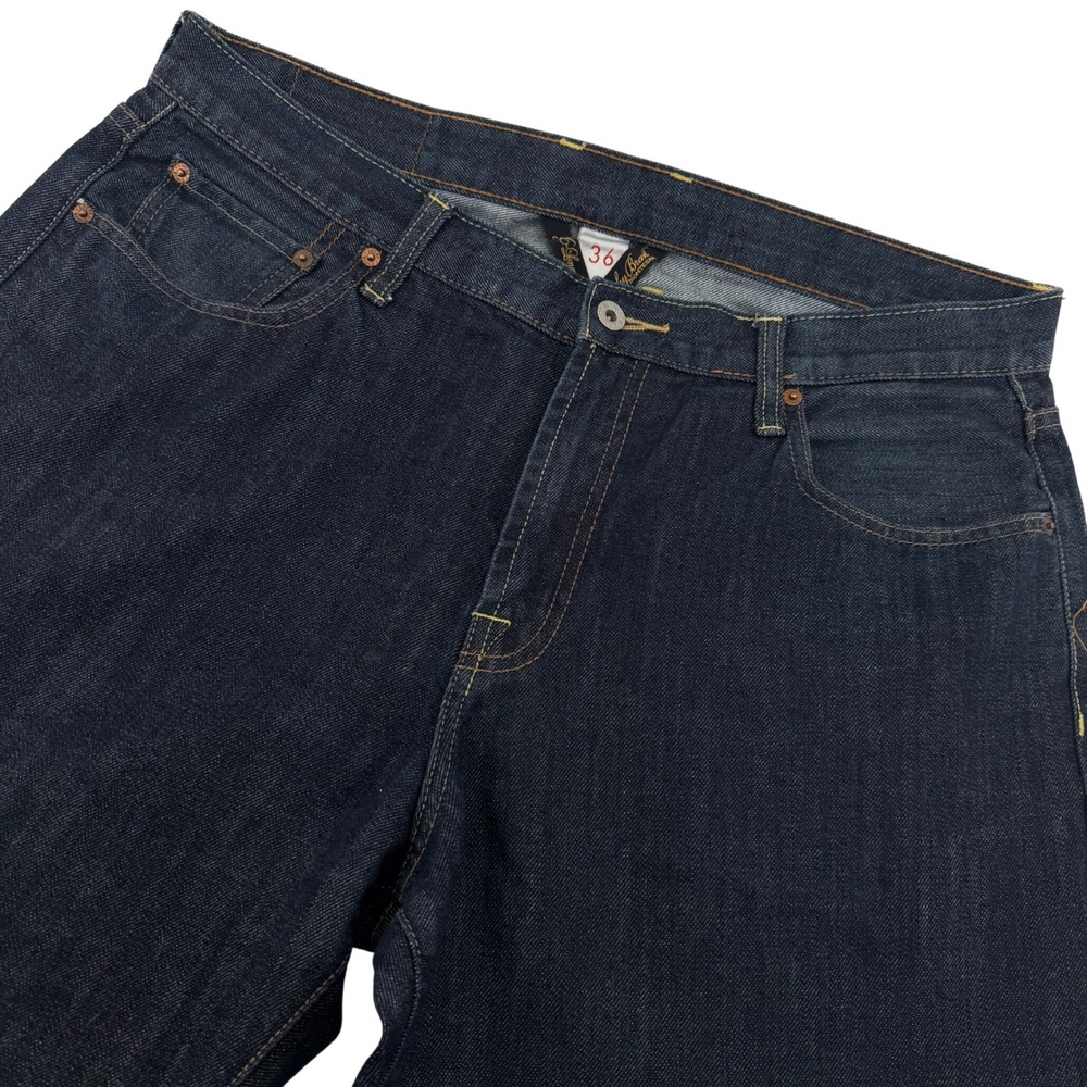 Lucky Brand Gene Montesano Jeans Mens 36x36 Dark Wash Straight Leg Denim Cotton